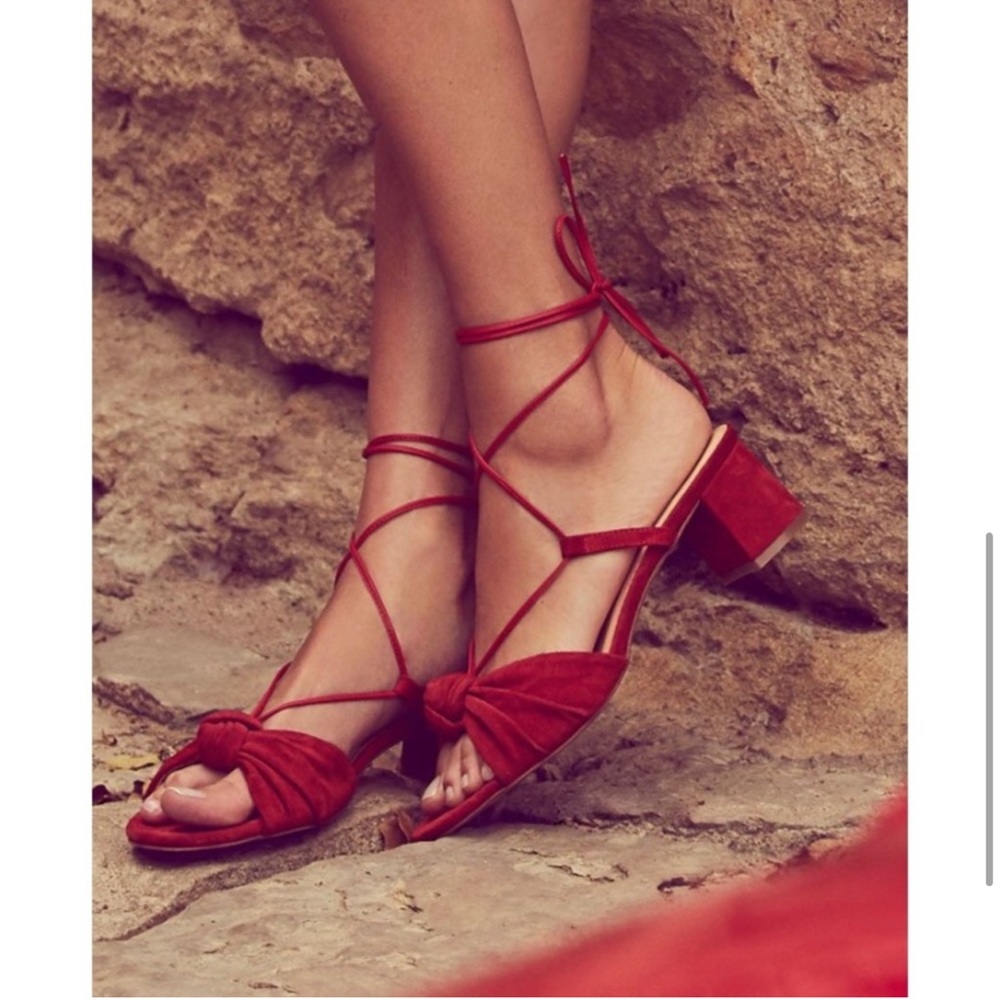 For Love and Lemons Marais suede heels